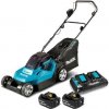 Makita Záhradná technika - 18V AKU kosačka na trávu, záber 38 cm, 2x aku 5,0 Ah LXT, nabíjačka DLM382PT2