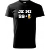 Je mi 60 pivo - Klasické pánske tričko vyššej gramáže - 2XL ( Čierna )