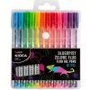 Gélové perá fluo 12 farieb Kidea
