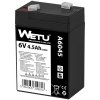Gélová batéria 6V skutočná kapacita 4.5Ah Wetu PREMIUM HRAČKY ALARM