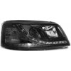 TUNING-TEC Predné svetlá, VW T5, 2003-2009, TRU DRL ČIERNA