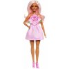 MATTEL Blondínka Barbie Fashionistas v ružových šatách