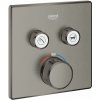 Grohe Grohtherm SmartControl vaňová/sprchová batéria podomietková s termostatom Brushed Hard Graphite 29124AL0
