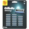 Gillette Mach3 Náhradné hlavice do holiaceho strojčeka pre mužov, 20 kusov