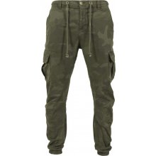 Urban Classics nohavice Camo Cargo Jogging Pants olive camo