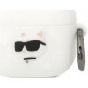 Karl Lagerfeld AirPods 3 biely silikónový kryt Choupette Head 3D (KLA3RUNCHH)