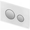 Tece Loop Button sklo biele/chróm 9240660