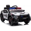 Megacar Detské elektrické autíčko Dodge Charger policajný 2x45W, 12V 7Ah, bielo-čierny