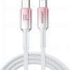 Joyroom Crystal-Clear kábel, 60W USB-C 1,2m – biely JOY728106