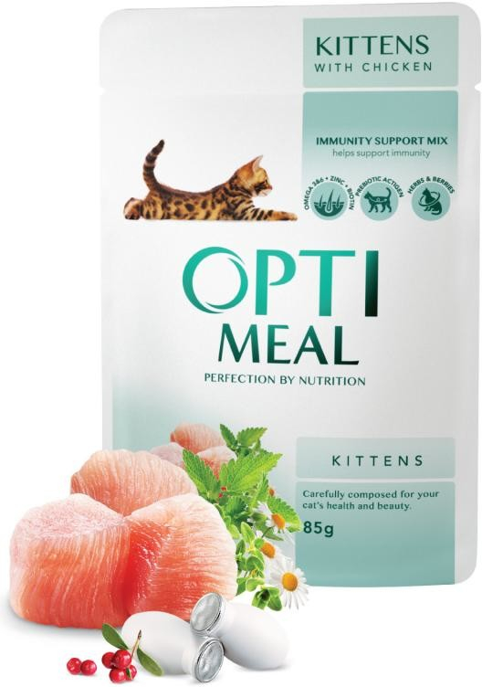 OPTIMEAL OPTIMEAL KITTEN s kuracím mäsom 85 g