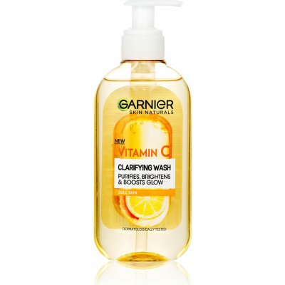 Garnier Rozjasňujúci čistiaci gél s vitamínom C Skin Natura l s ( Clarify ing Wash) 200 ml