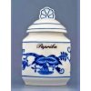 Cibulák – Korenička s viečkom + nápis – originálny cibuľový porcelán 1. akosť