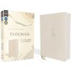 Flourish: The NIV Bible for Women, Cloth Over Board, Cream, Comfort Print (NIV)(Pevná)