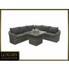 Deokork Ratanová modulová zostava BORNEO LUXURY pre 5 osôb (sivá)