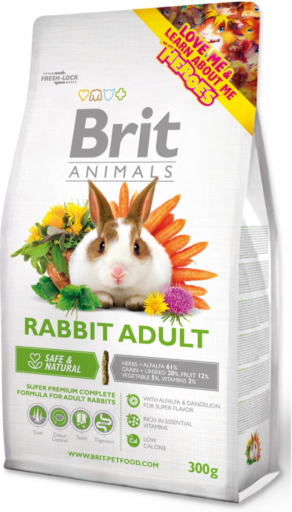 Brit Animals Rabbit Adult Complete 3 kg od 15,28 € - Heureka.sk