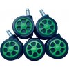 Koliesko na MRacer, Paladin, pogumované, priemer 60 mm, čap 11 mm – zeleno-čierne