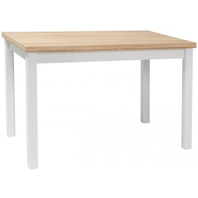 Signal ADAM jedálenský stôl 100x60 cm, dub/biely matný