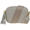 NovaKabelka.sk Bala Beige s prídavným popruhom VI kožená talianska crossbody kabelka béžová