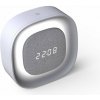 Techly IC-CLOCK-56WH digitální budík šedý, bílý