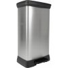 Odpadkový kôš s pedálom Duo 23 l + 23 l Curver metalický