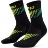 CEP Core Run Merino Socks Mid Cut vysoké ponožky pánské Barva: black/lime, Velikost: IV