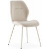 Krémovobiele čalúnené jedálenské stoličky v súprave 4 ks Ansu – Marckeric