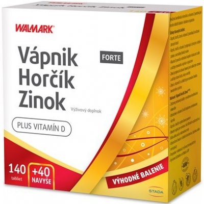 Vápnik Horčík Zinok FORTE limitovaná edícia 2023 140 + 40 tabliet