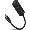 AXAGON HUE-M1C, 4x USB 3.2 Gen 1 MINI hub, kovový, kabel USB-C 20cm