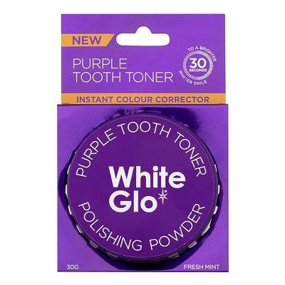 White Glo Purple Tooth Toner Polishing Powder bělicí pudr na zuby 30 g