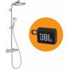Hansgrohe Crometta Sprchový systém S Showerpipe 240 s reproduktorom JBL, výška: 120 cm, počet sprchových prúdov: 2, 26708000