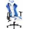 Diablo X-Player Herné kreslo Kancelárske kreslo Látka 3D podrúčky Ergonomický dizajn Krčný/bederný vankúš Frost Biela / biela Normal L