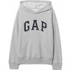 Chlapčenská mikina GAP, V-FRCH FT BAS HERITAGE LOGO PO sivá,čierna L