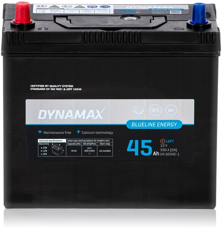DYNAMAX ENERGY Blueline 45 ASIA L12V 45Ah 330A