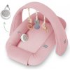 Multifunkčné hniezdo pre bábätko s hrazdičkou a bielym šumom 4v1 Sleepee Pink