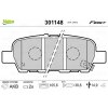 Sada brzdových platničiek kotúčovej brzdy VALEO 301148