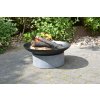 Esschert Design FANCY FLAMES na granitovej skruži, 59 x 59 x 23 cm