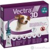 VECTRA 3D spot-on psy S (4–10 kg) roztok na kožu (aplikátor-modrozelený) 3x1,6 ml