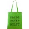 Algebra dance - Taška bavlnená - 42 x 38 cm ( Apple Green )
