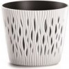 Prosperplast Kvetináč s vložkou SANDY Round 190, 158x138 mm, bielý