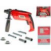 Dětské nářadí Vrtačka 22cm červená na baterie s doplňky v krabičce