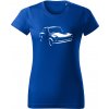 T-ričko Trabant 601 line dámske tričko Farba trička: Kráľovská Modrá, Farba potlače: Biela, Veľkosť: L