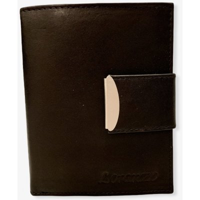 Loranzo pánska kožená peňaženka clip čierna