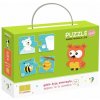 DODO Puzzle Zvířátka a jejich obydlí 12x2 dílky