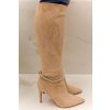 Dámske elastické čižmy RIVIALLI béžové