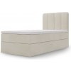 Čalúnená boxspring posteľ Magic Mini 90x200 - krémová