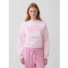 GAP Oversize mikina s logom Mom Ružová S