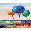 Zuty – Maľovanie Podľa Čísel – Tri Farebné Stromy, 40 × 50 cm, Plátno + Rám 8596530072737