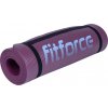 Podložka na cvičenie Fitforce YOGA MAT 180X61X1 Vínová,Svetlomodrá,Čierna