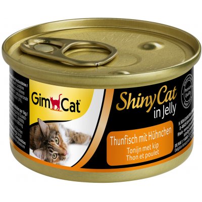 GimCat ShinyCat Jelly tuniak a kuracie 24 x 70 g