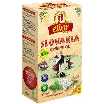 Agrokarpaty Elixír Slovakia bylinný čaj BIO 20x1,5g
